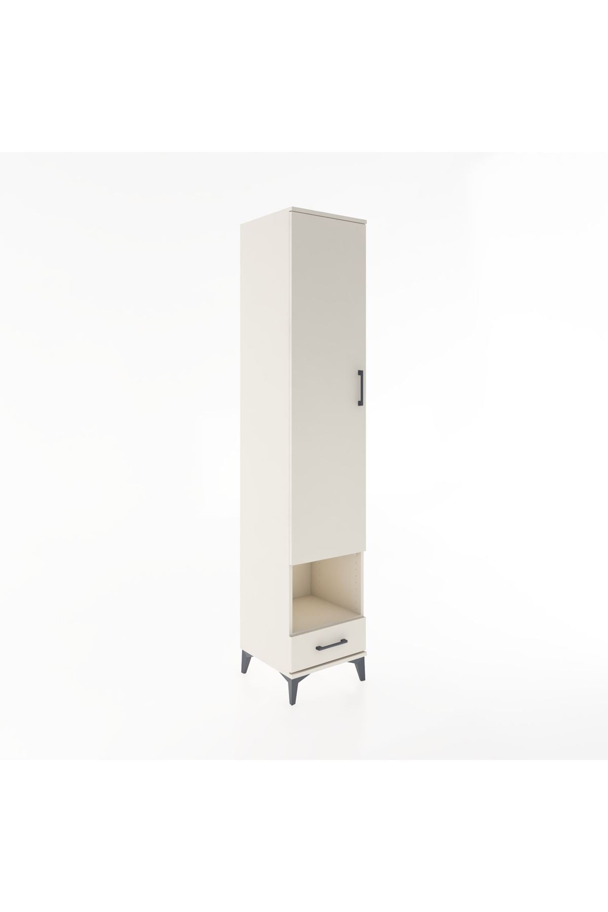 Hyperion Dolap 4 Raflı Tek Çekmeceli Tek Askılı 44x44x221 - S61M028V1B