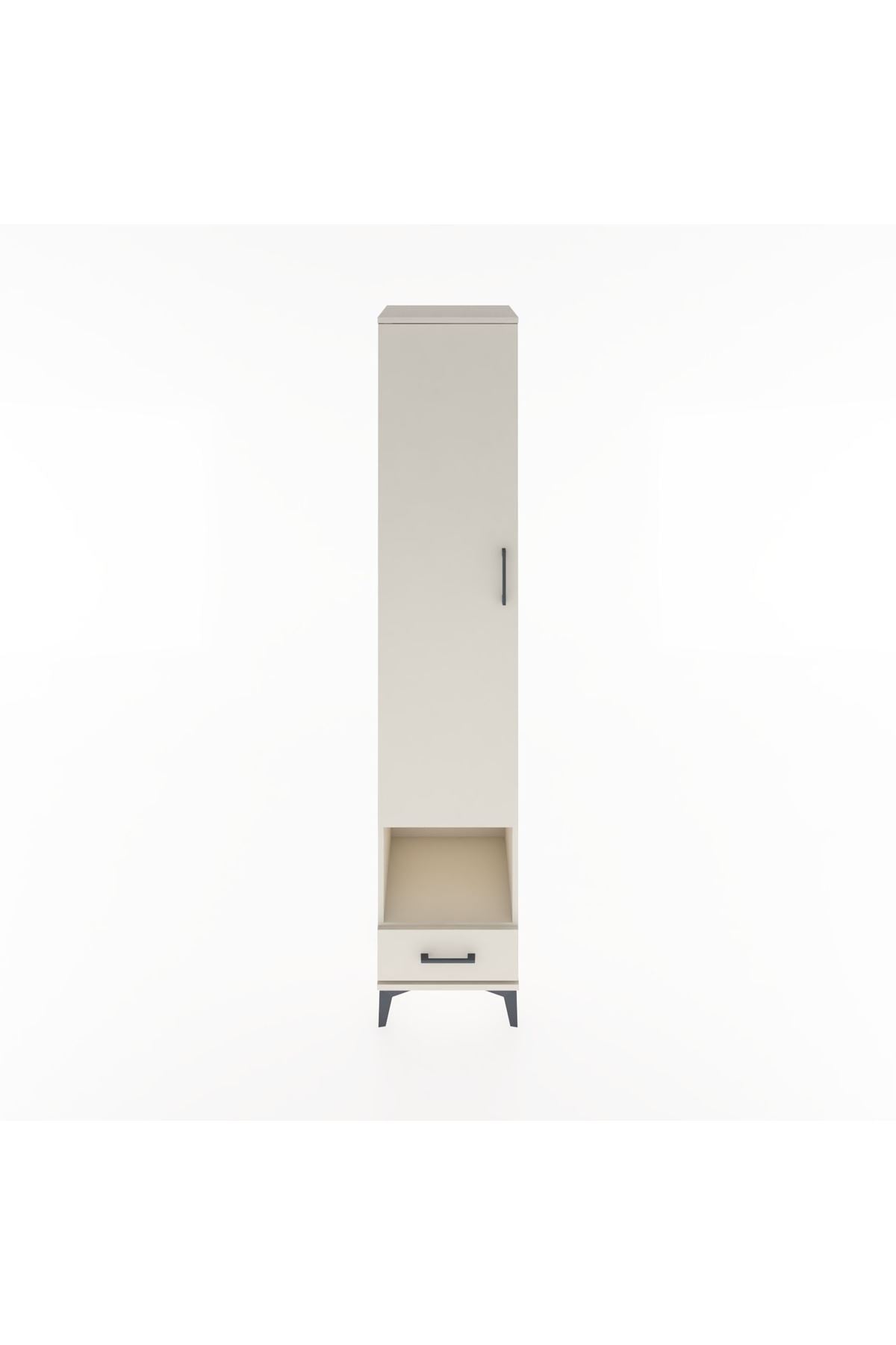 Hyperion Dolap 4 Raflı Tek Çekmeceli Tek Askılı 44x44x221 - S61M028V1B