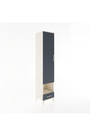 Hyperion Dolap 4 Raflı Tek Çekmeceli Tek Askılı 44x44x221 - S61M028V2B