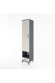 Hyperion Dolap 4 Raflı Tek Çekmeceli Tek Askılı 44x44x221 - S61M028V4B