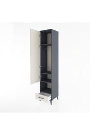 Hyperion Dolap 4 Raflı Tek Çekmeceli Tek Askılı 44x44x221 - S61M028V4B
