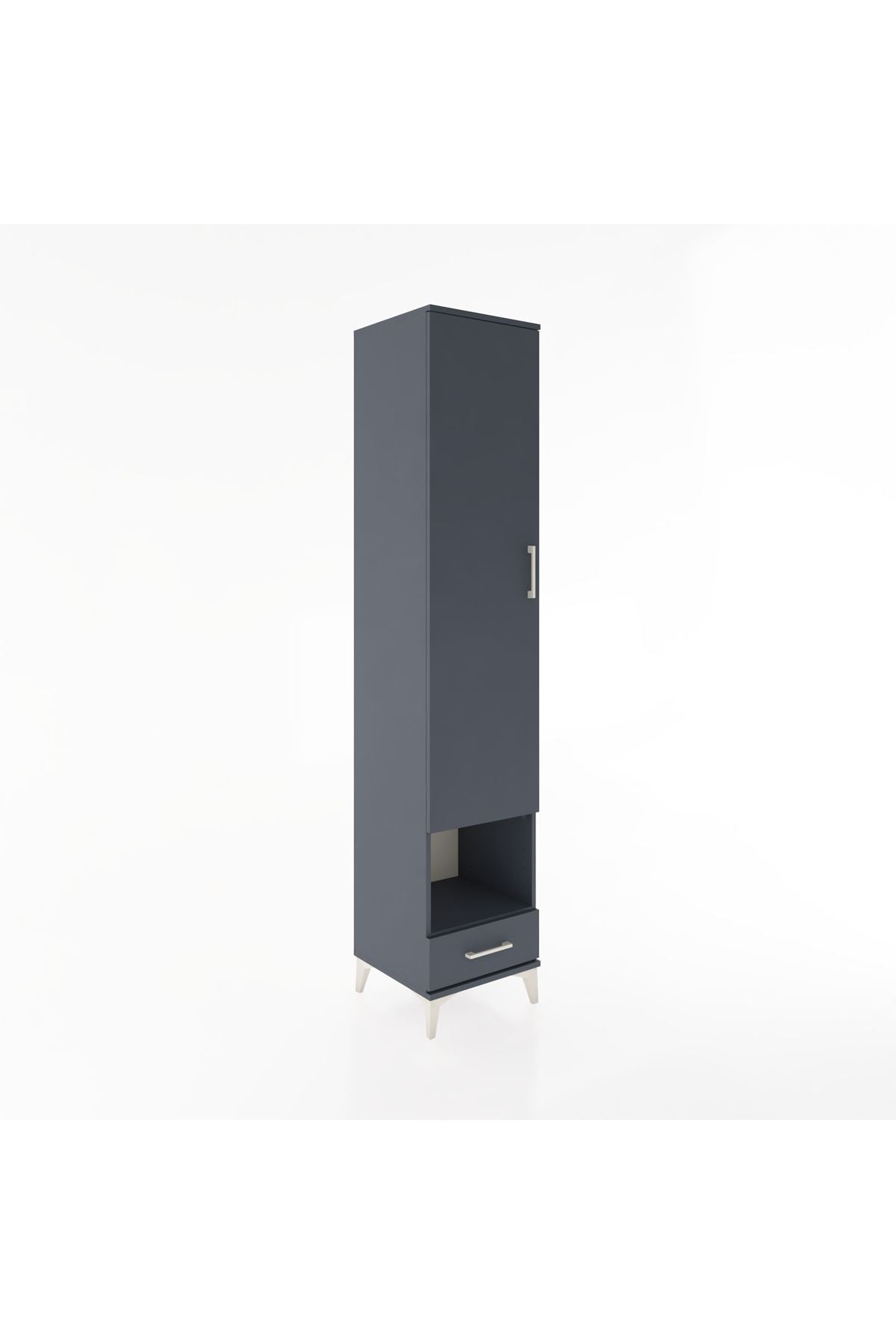 Hyperion Dolap 4 Raflı Tek Çekmeceli Tek Askılı 44x44x221 - S61M028V5B