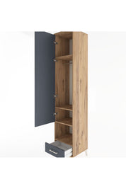 Hyperion Dolap 4 Raflı Tek Çekmeceli Tek Askılı 44x44x221 - S61M028V8B