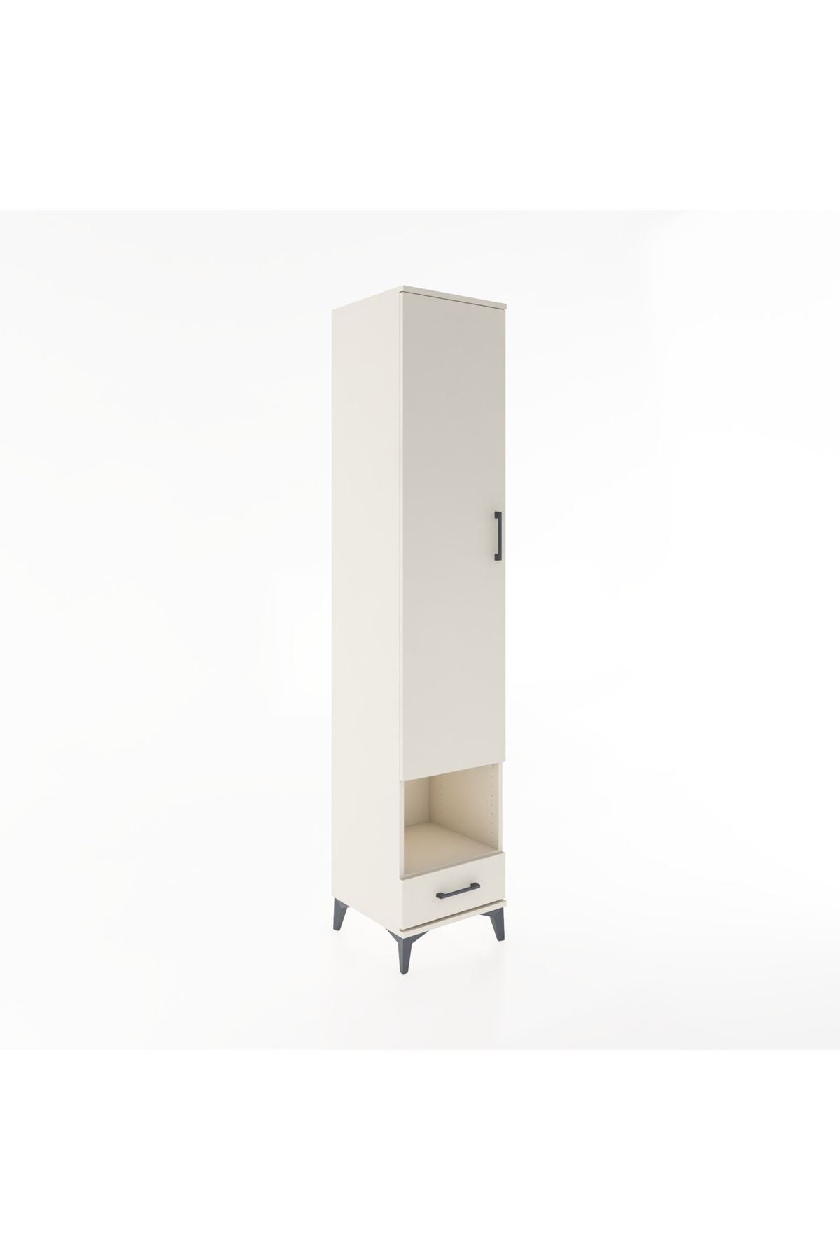 Hyperion Dolap 6 Raflı Tek Çekmeceli Tek Kapaklı 44x44x221 - S61M029V1B