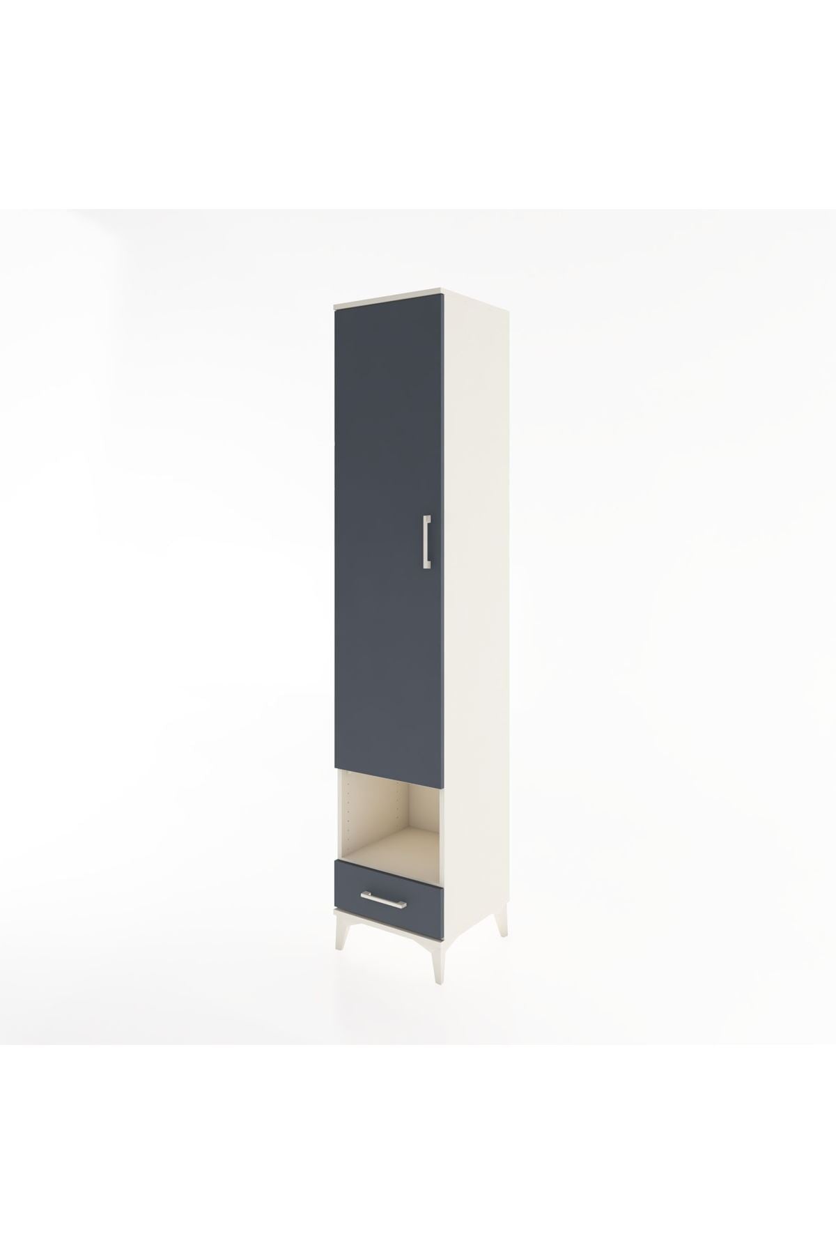 Hyperion Dolap 6 Raflı Tek Çekmeceli Tek Kapaklı 44x44x221 - S61M029V2B