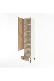 Hyperion Dolap 6 Raflı Tek Çekmeceli Tek Kapaklı 44x44x221 - S61M029V3B