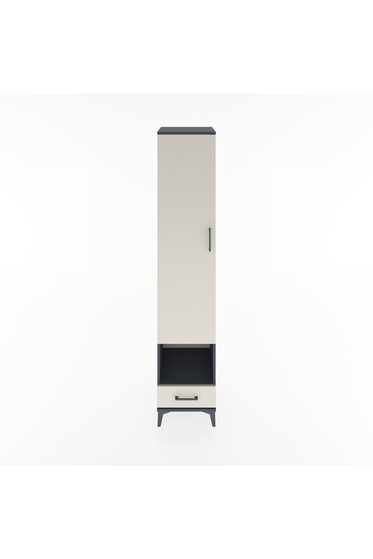 Hyperion Dolap 6 Raflı Tek Çekmeceli Tek Kapaklı 44x44x221 - S61M029V4B