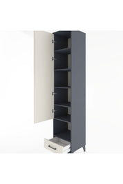 Hyperion Dolap 6 Raflı Tek Çekmeceli Tek Kapaklı 44x44x221 - S61M029V4B