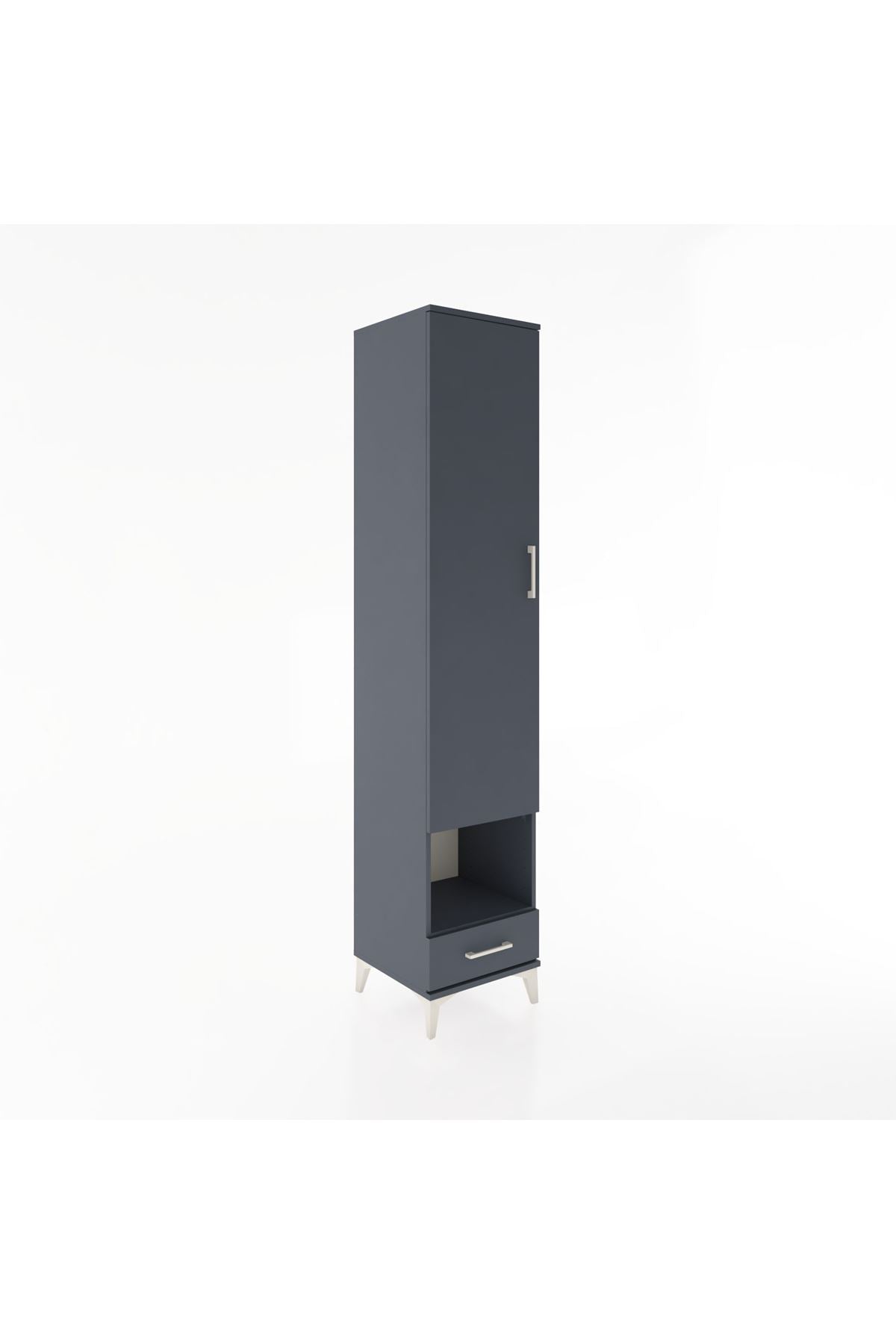 Hyperion Dolap 6 Raflı Tek Çekmeceli Tek Kapaklı 44x44x221 - S61M029V5B