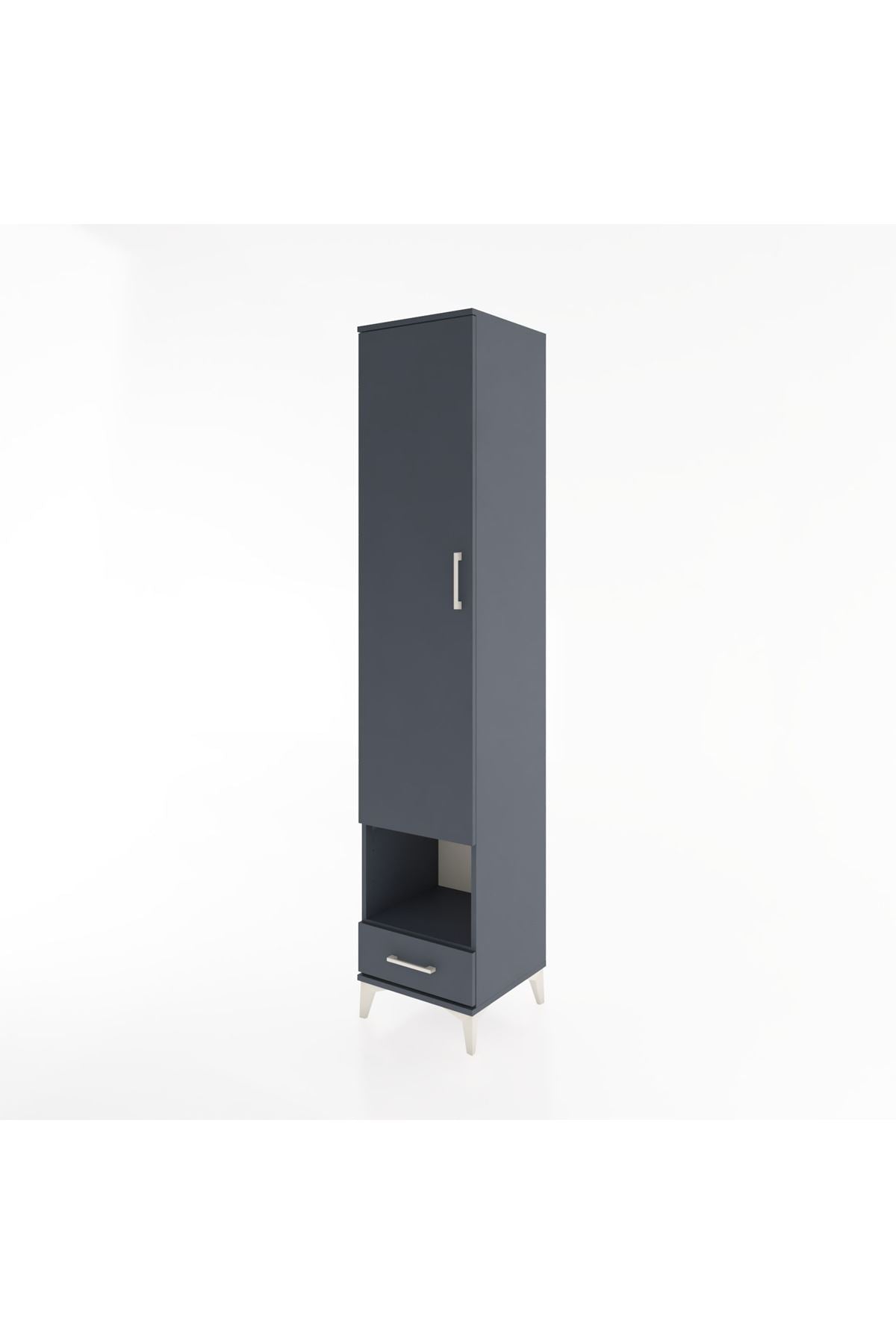 Hyperion Dolap 6 Raflı Tek Çekmeceli Tek Kapaklı 44x44x221 - S61M029V5B
