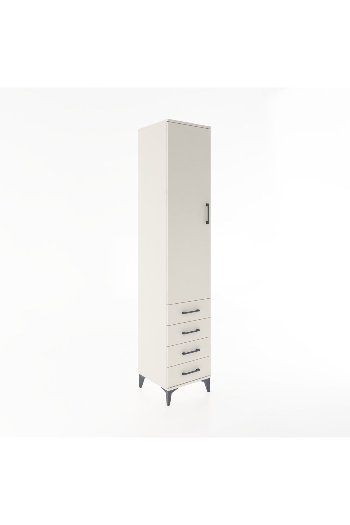 Hyperion Dolap 2 Raflı 4 Çekmeceli Tek Askılı 44x44x221 - S61M030V1B