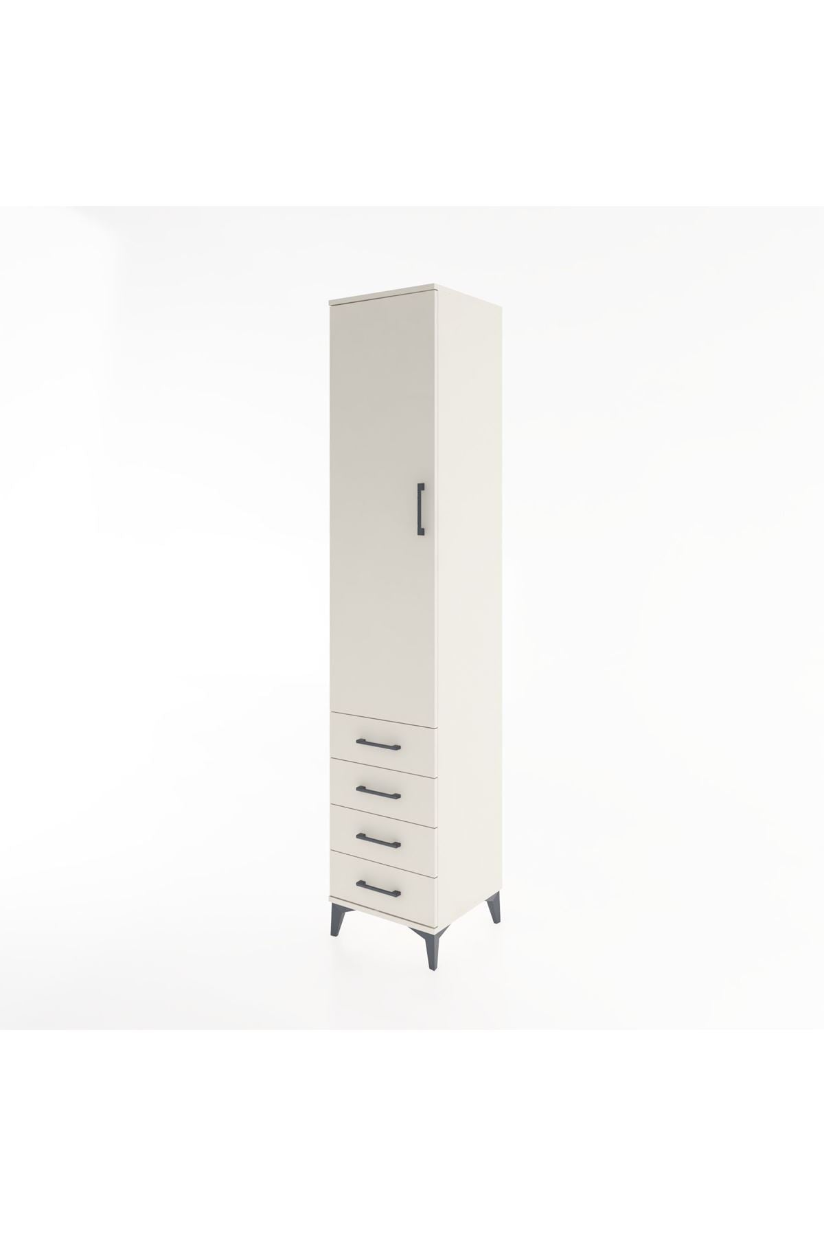 Hyperion Dolap 2 Raflı 4 Çekmeceli Tek Askılı 44x44x221 - S61M030V1B