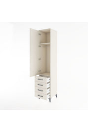 Hyperion Dolap 2 Raflı 4 Çekmeceli Tek Askılı 44x44x221 - S61M030V1B