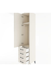 Hyperion Dolap 2 Raflı 4 Çekmeceli Tek Askılı 44x44x221 - S61M030V1B