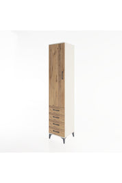 Hyperion Dolap 2 Raflı 4 Çekmeceli Tek Askılı 44x44x221 - S61M030V3B