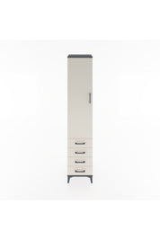 Hyperion Dolap 2 Raflı 4 Çekmeceli Tek Askılı 44x44x221 - S61M030V4B
