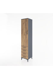 Hyperion Dolap 2 Raflı 4 Çekmeceli Tek Askılı 44x44x221 - S61M030V6B