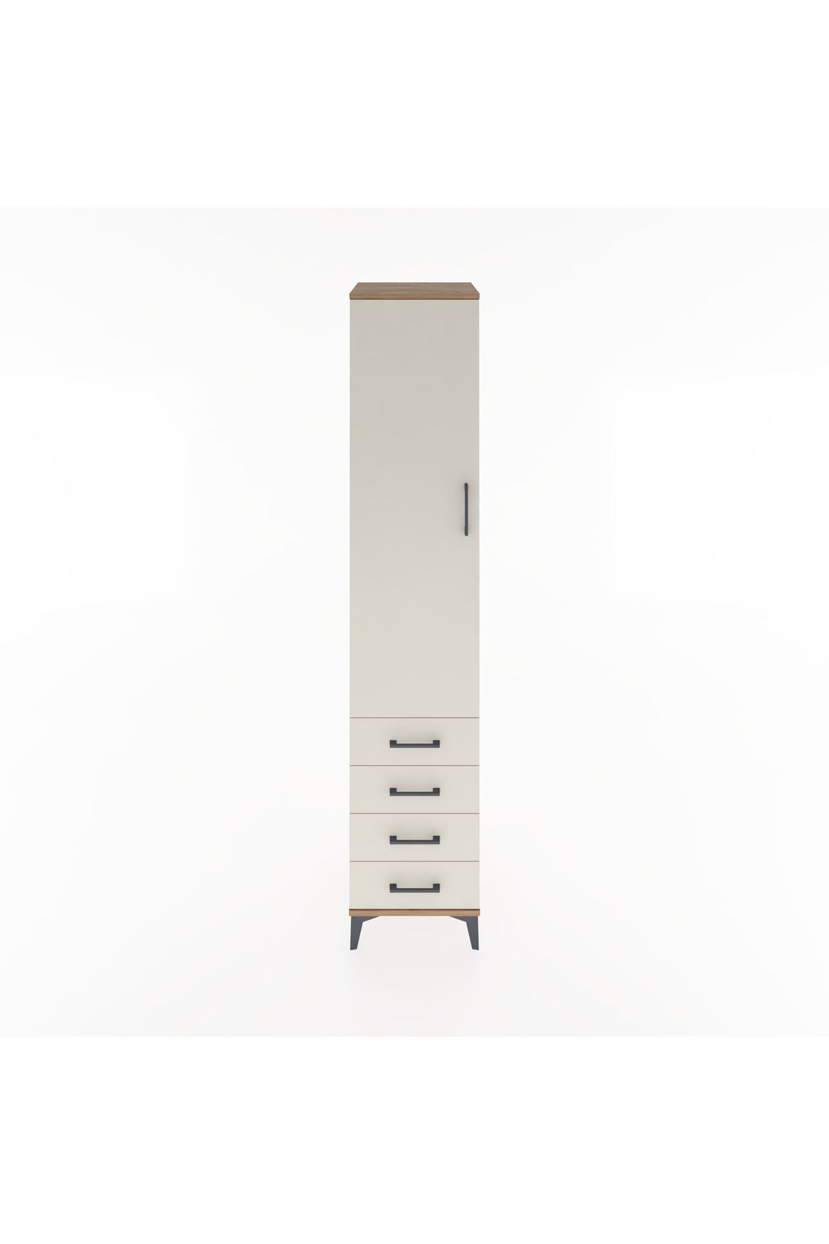 Hyperion Dolap 2 Raflı 4 Çekmeceli Tek Askılı 44x44x221 - S61M030V7B