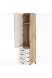 Hyperion Dolap 2 Raflı 4 Çekmeceli Tek Askılı 44x44x221 - S61M030V7B