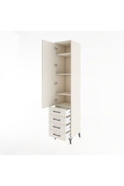 Hyperion Dolap 4 Raflı 4 Çekmeceli Tek Kapaklı 44x44x221 - S61M031V1B