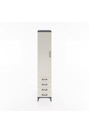 Hyperion Dolap 4 Raflı 4 Çekmeceli Tek Kapaklı 44x44x221 - S61M031V4B