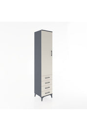 Hyperion Dolap 4 Raflı 4 Çekmeceli Tek Kapaklı 44x44x221 - S61M031V4B
