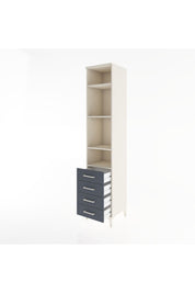 Hyperion Dolap 4 Raflı 4 Çekmeceli 44x44x221 - S61M032V2B