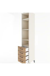 Hyperion Dolap 4 Raflı 4 Çekmeceli 44x44x221 - S61M032V3B