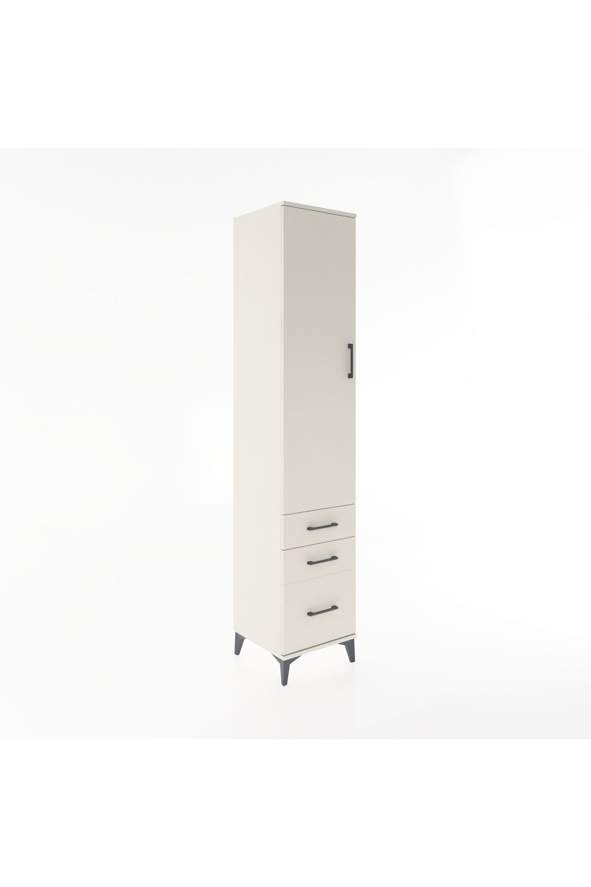 Hyperion Dolap 2 Raflı 3 Çekmeceli Tek Askılı 44x44x221 - S61M033V1B