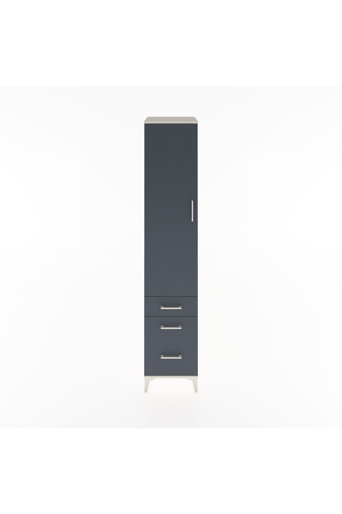 Hyperion Dolap 2 Raflı 3 Çekmeceli Tek Askılı 44x44x221 - S61M033V2B
