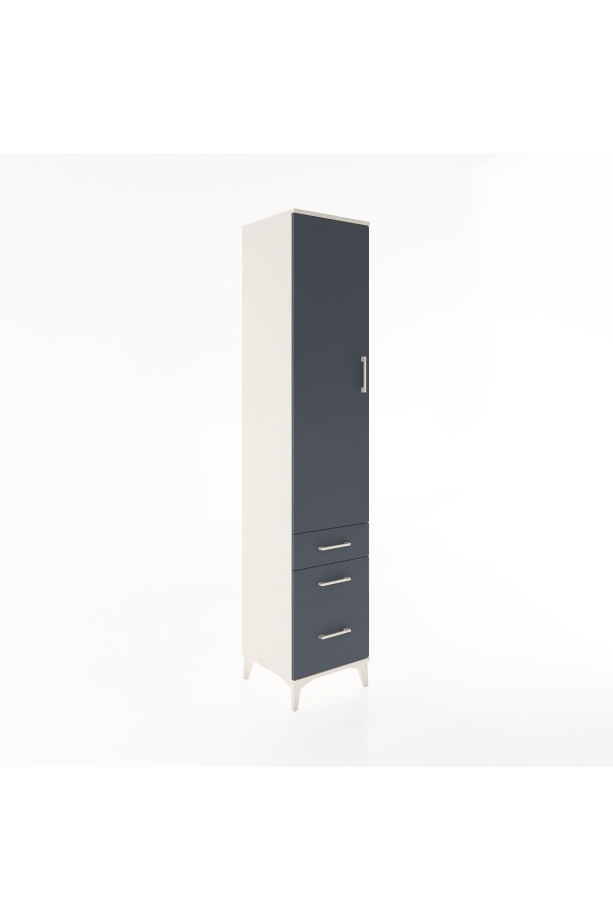 Hyperion Dolap 2 Raflı 3 Çekmeceli Tek Askılı 44x44x221 - S61M033V2B
