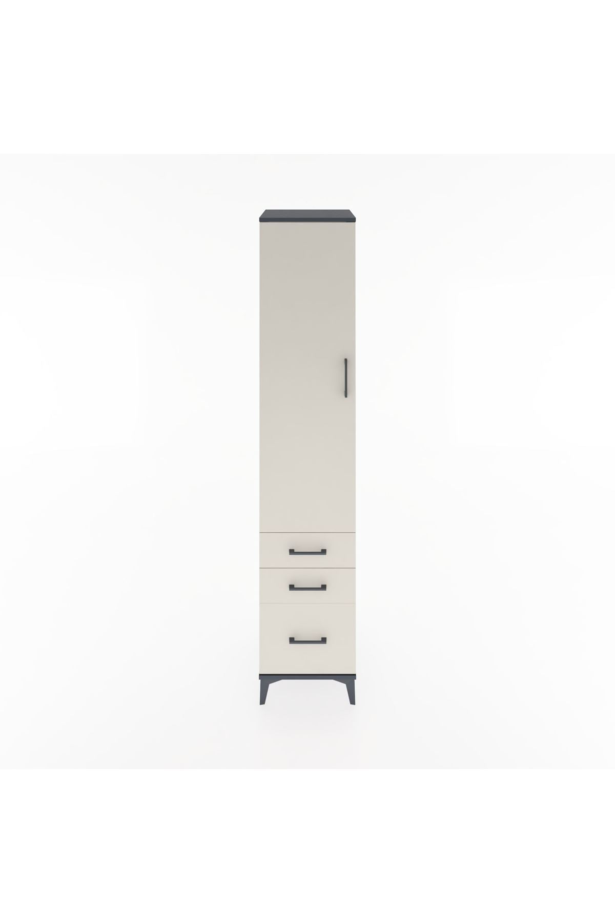 Hyperion Dolap 2 Raflı 3 Çekmeceli Tek Askılı 44x44x221 - S61M033V4B