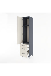 Hyperion Dolap 2 Raflı 3 Çekmeceli Tek Askılı 44x44x221 - S61M033V4B