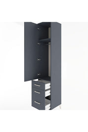 Hyperion Dolap 2 Raflı 3 Çekmeceli Tek Askılı 44x44x221 - S61M033V5B