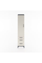 Hyperion Dolap 4 Raflı 3 Çekmeceli Tek Kapaklı 44x44x221 - S61M034V4B