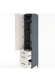 Hyperion Dolap 4 Raflı 3 Çekmeceli Tek Kapaklı 44x44x221 - S61M034V4B