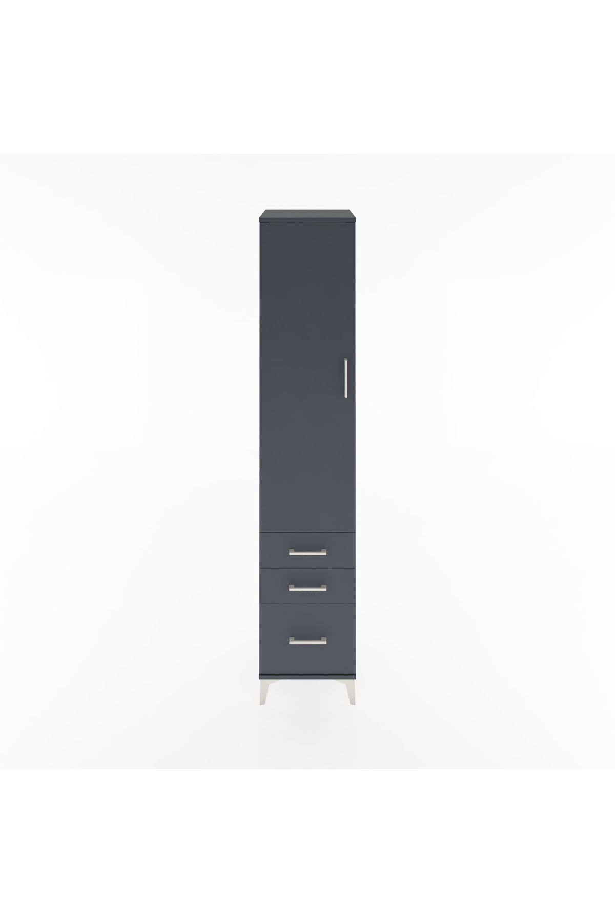 Hyperion Dolap 4 Raflı 3 Çekmeceli Tek Kapaklı 44x44x221 - S61M034V5B