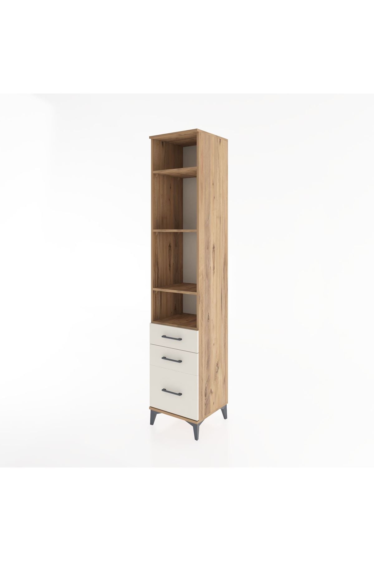 Hyperion Dolap 4 Raflı 3 Çekmeceli 44x44x221 - S61M035V7B
