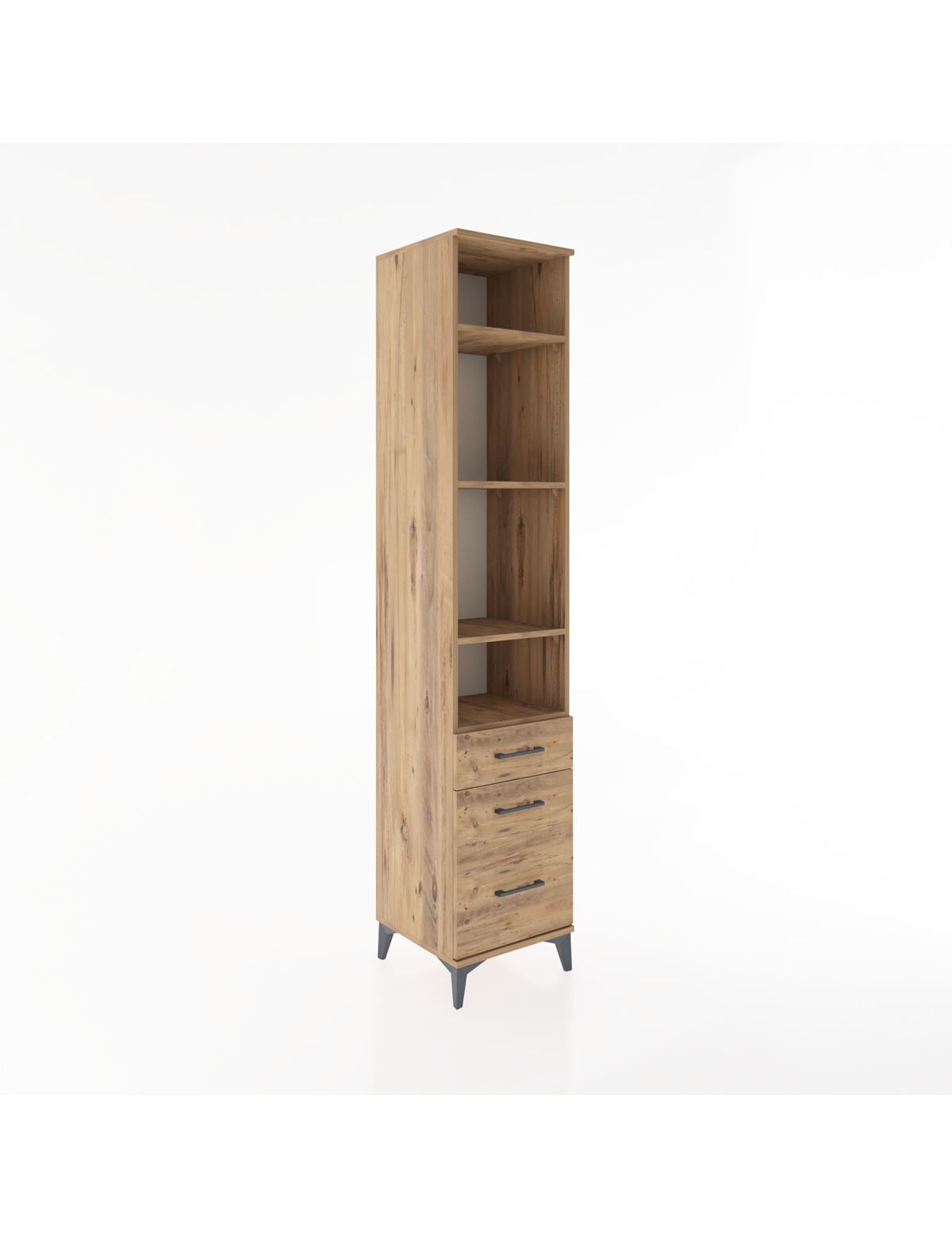 Hyperion Dolap 4 Raflı 3 Çekmeceli 44x44x221 - S61M035V9B