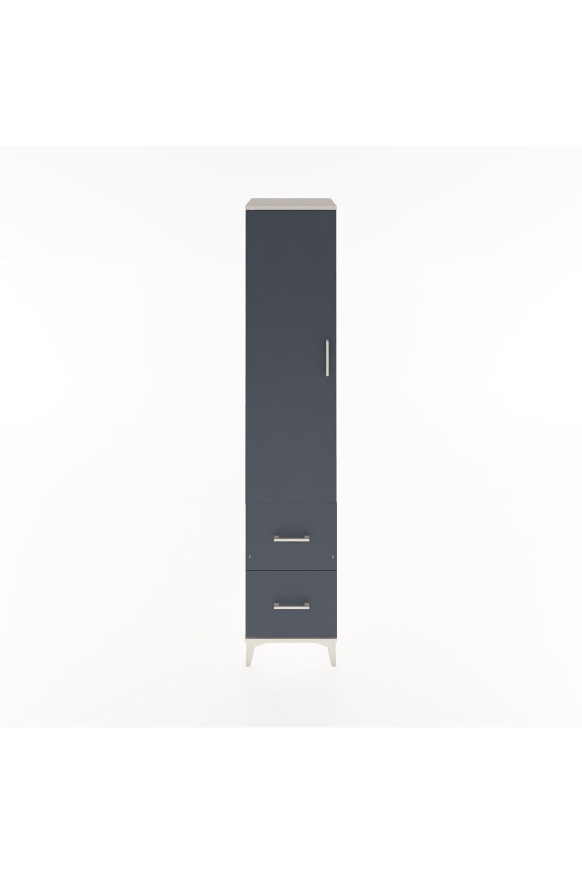 Hyperion Dolap 2 Raflı 2 Çekmeceli Tek Askılı 44x44x221 - S61M036V2B