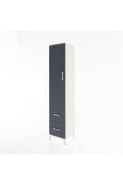 Hyperion Dolap 2 Raflı 2 Çekmeceli Tek Askılı 44x44x221 - S61M036V2B