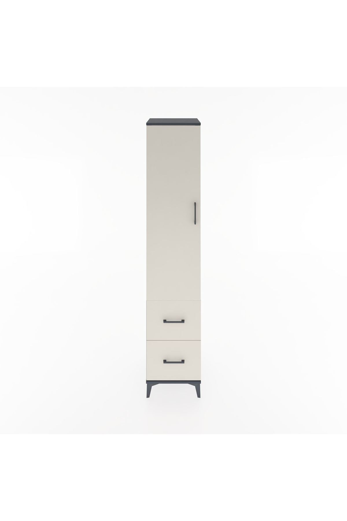 Hyperion Dolap 2 Raflı 2 Çekmeceli Tek Askılı 44x44x221 - S61M036V4B