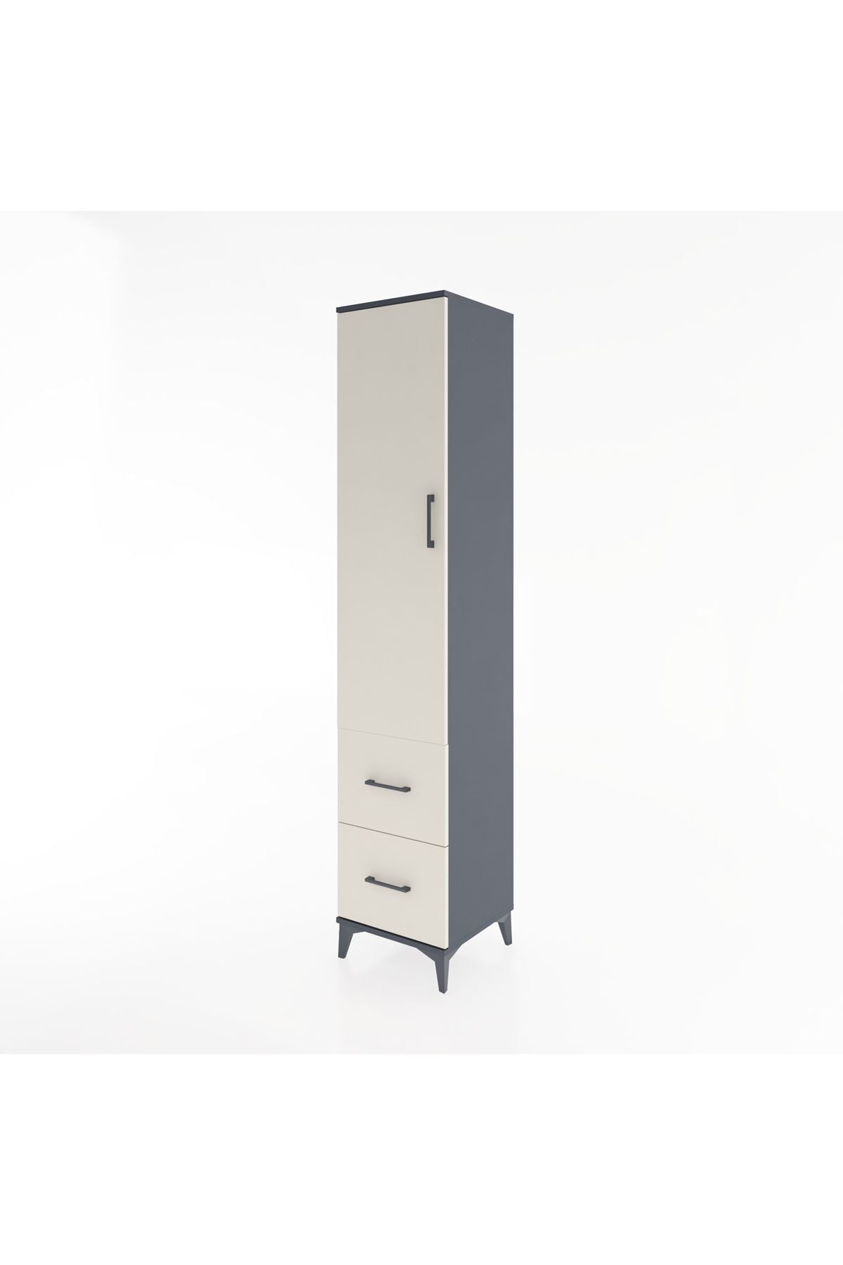 Hyperion Dolap 2 Raflı 2 Çekmeceli Tek Askılı 44x44x221 - S61M036V4B