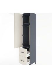 Hyperion Dolap 2 Raflı 2 Çekmeceli Tek Askılı 44x44x221 - S61M036V4B