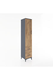 Hyperion Dolap 2 Raflı 2 Çekmeceli Tek Askılı 44x44x221 - S61M036V6B