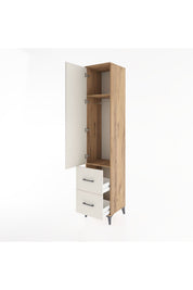 Hyperion Dolap 2 Raflı 2 Çekmeceli Tek Askılı 44x44x221 - S61M036V7B