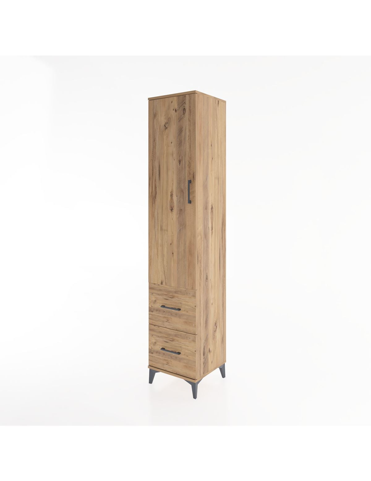 Hyperion Dolap 2 Raflı 2 Çekmeceli Tek Askılı 44x44x221 - S61M036V9B