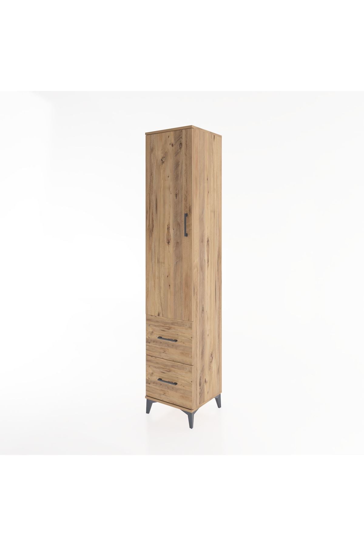 Hyperion Dolap 2 Raflı 2 Çekmeceli Tek Askılı 44x44x221 - S61M036V9B