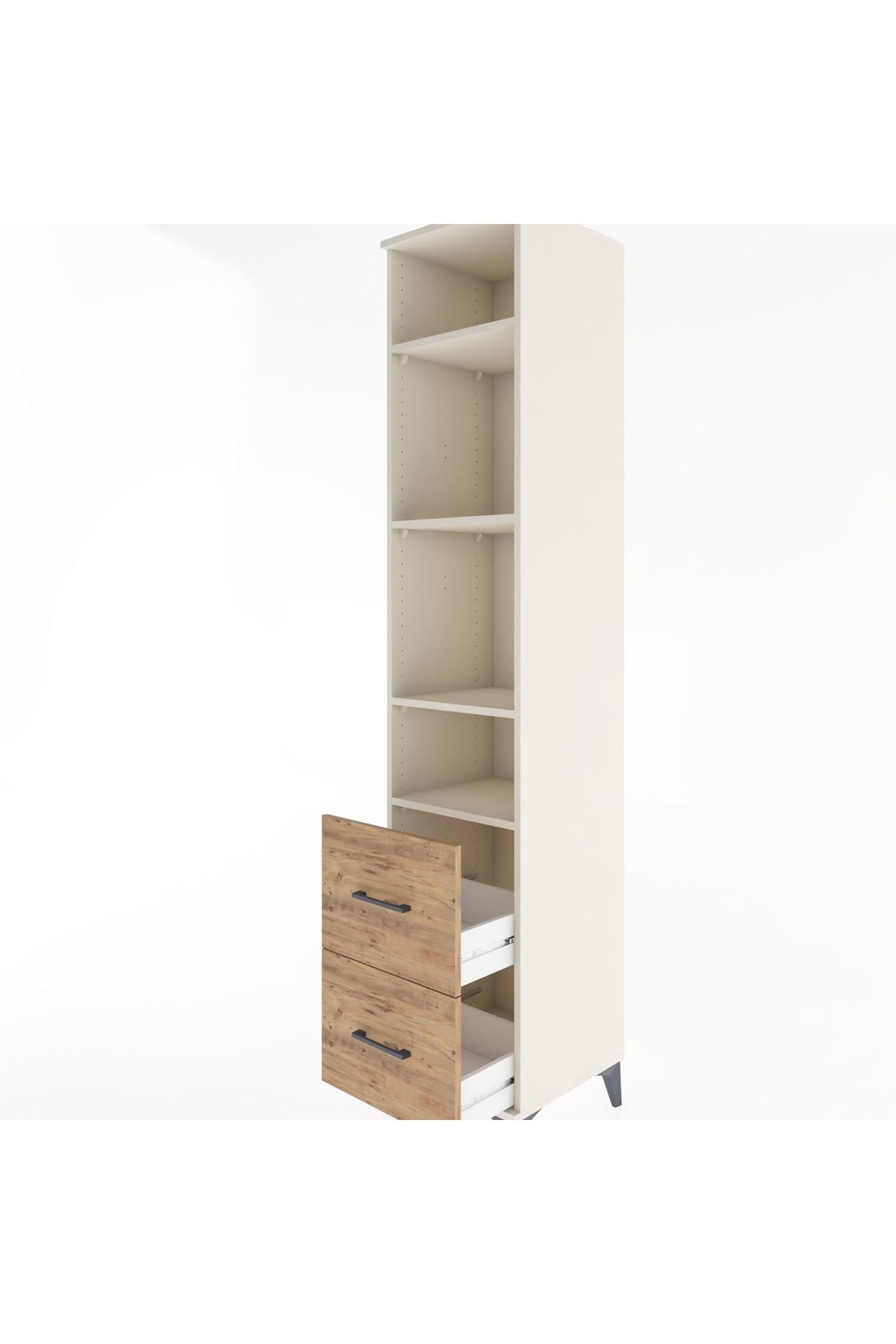 Hyperion Dolap 4 Raflı 2 Çekmeceli 44x44x221 - S61M038V3B