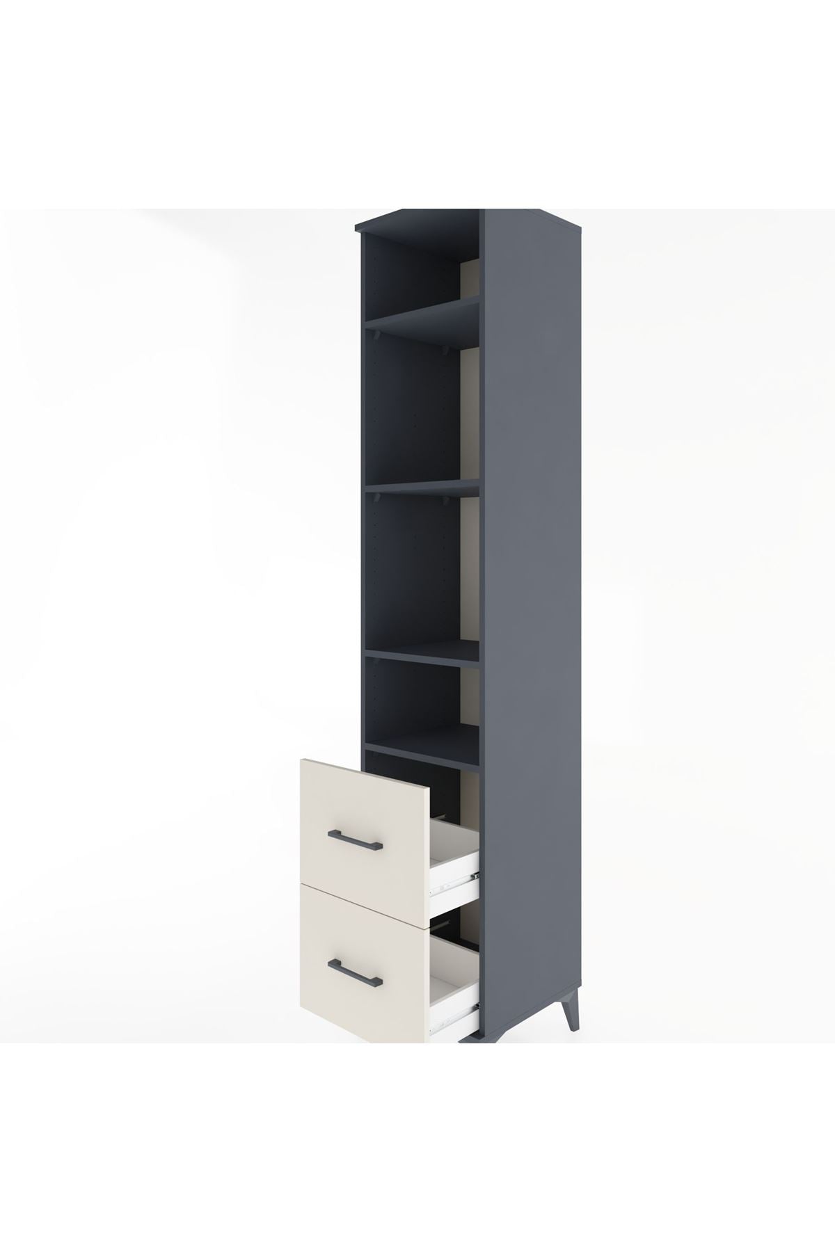 Hyperion Dolap 4 Raflı 2 Çekmeceli 44x44x221 - S61M038V4B